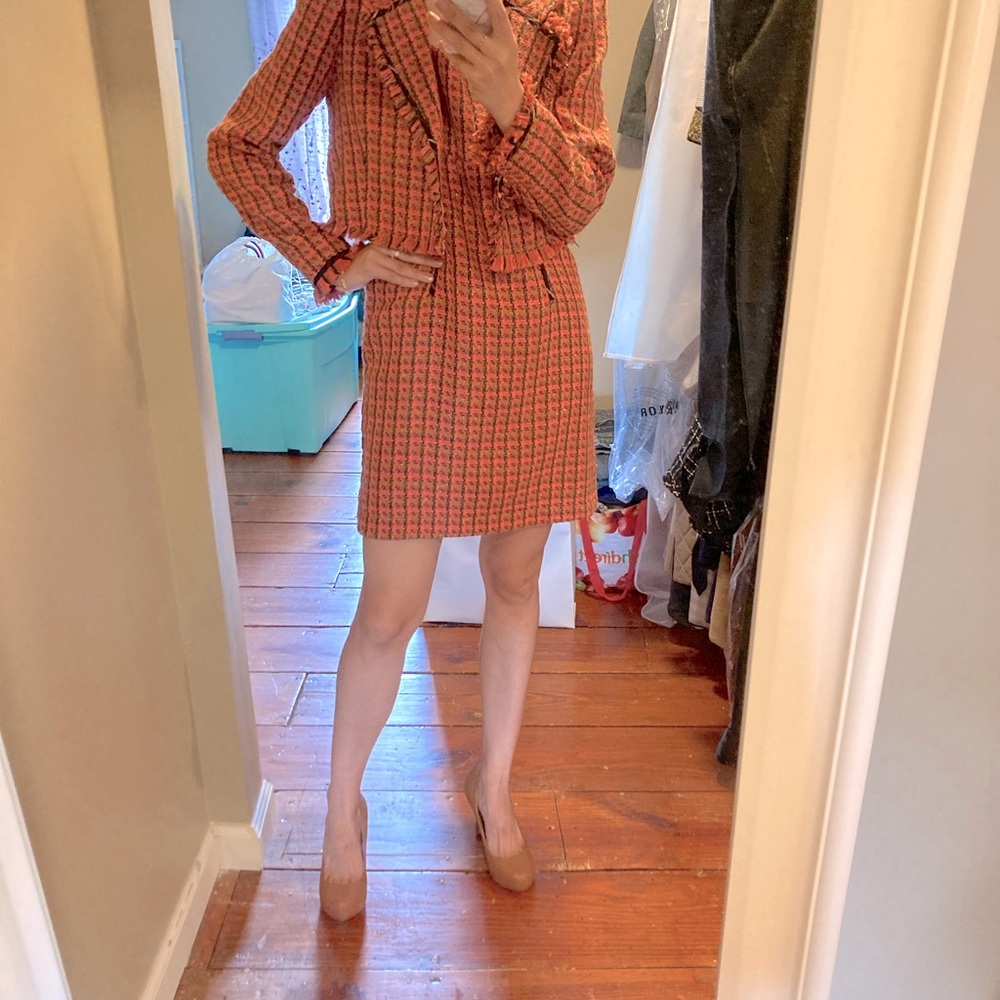 Anthropology tweed set